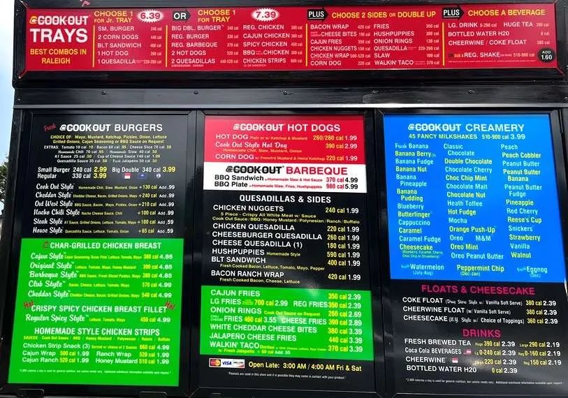 tea ☕️ on Twitter "sir that ain't even the cook out menu. THIS is the