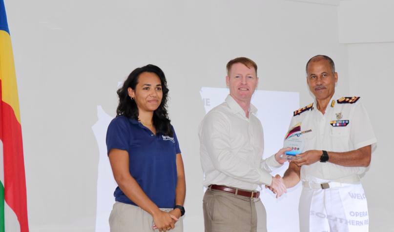 UNODC_BMB's tweet photo. In Seychelles🇸🇨 @CMF_Bahrain's #OperationSouthernReadiness concluded in collab. with @SeyDefence, with the use of @UNODC_MCP's dhow training platform & the facilitation of regional participants from 🇹🇿,🇰🇲,🇰🇪&🇲🇺. This was funded by @StateINL. #BorderManagementBranch https://t.co/smvAQ9riA1