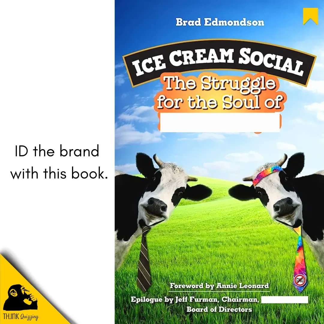 Quiz 1383) ID the brand with this book.

#thinkquizzing #quiz #quizmaster #icecream #businessbook