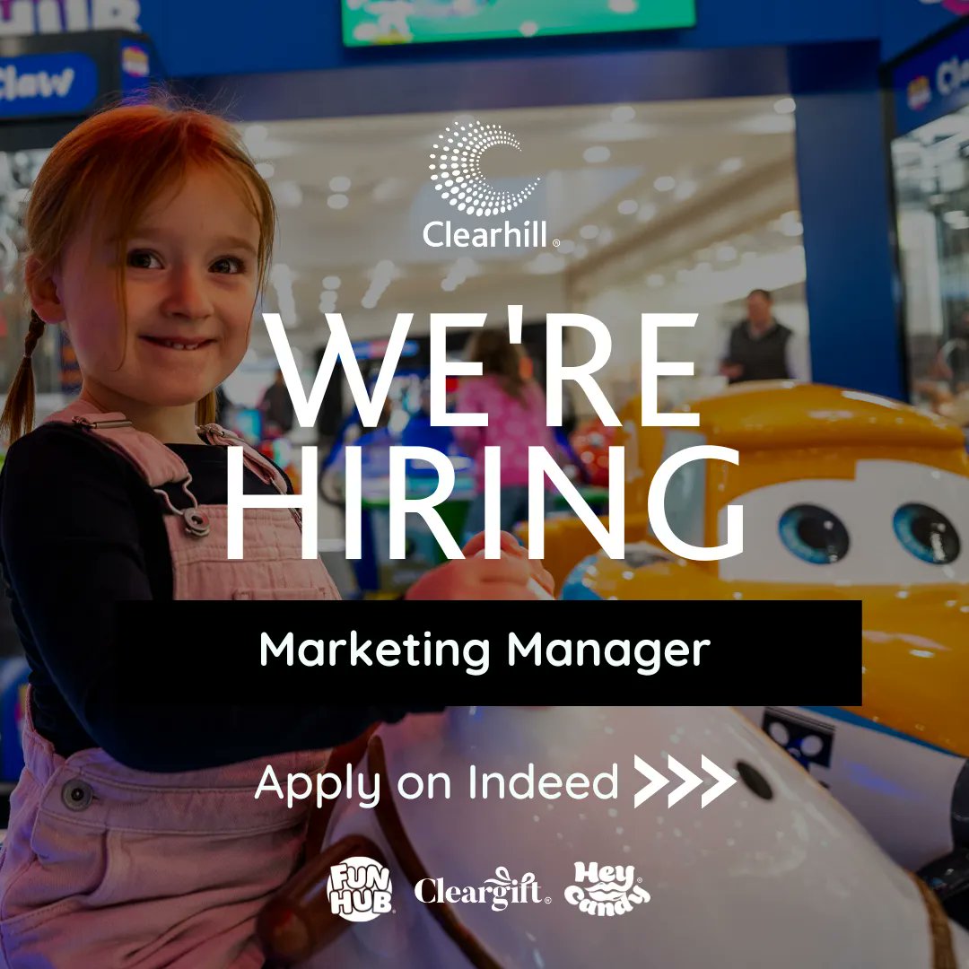 clearhillgroup's tweet photo. 🌟 Attention Marketers! 🌟 We're hiring a talented  We need a dynamic Marketing Manager to propel the success of our exceptional brand portfolio:

🎠 @lovefunhub
🍬 @loveheycandy
🛍️ @cleargiftco

Apply today  👉 https://t.co/lTT215aCpZ

#jobsni #northernireland #marketingmanager https://t.co/uLs5cz6SMp