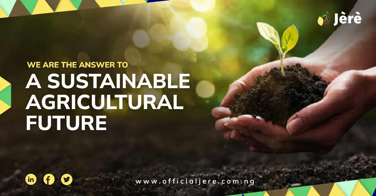 jereagtech's tweet photo. Agricultural sustainability rests on the principle that we must meet the needs of the present without compromising the ability of future generations.
#JereAgtech
#SustainableFarming
#Smallholderfarmers https://t.co/4uMAAUta8j