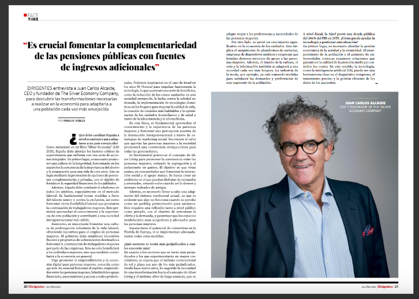 AlcaideJC's tweet photo. Gracias Revista @DirigentesDg por esta fantástica entrevista en la que he podido plasmar cuáles deben ser las transformaciones necesarias a realizar en la #economía para adaptarla a una población cada vez más envejecida 
(pág 20-24)⬇️
https://t.co/QoNrRZ5ov2 https://t.co/Wm69NX0R4u