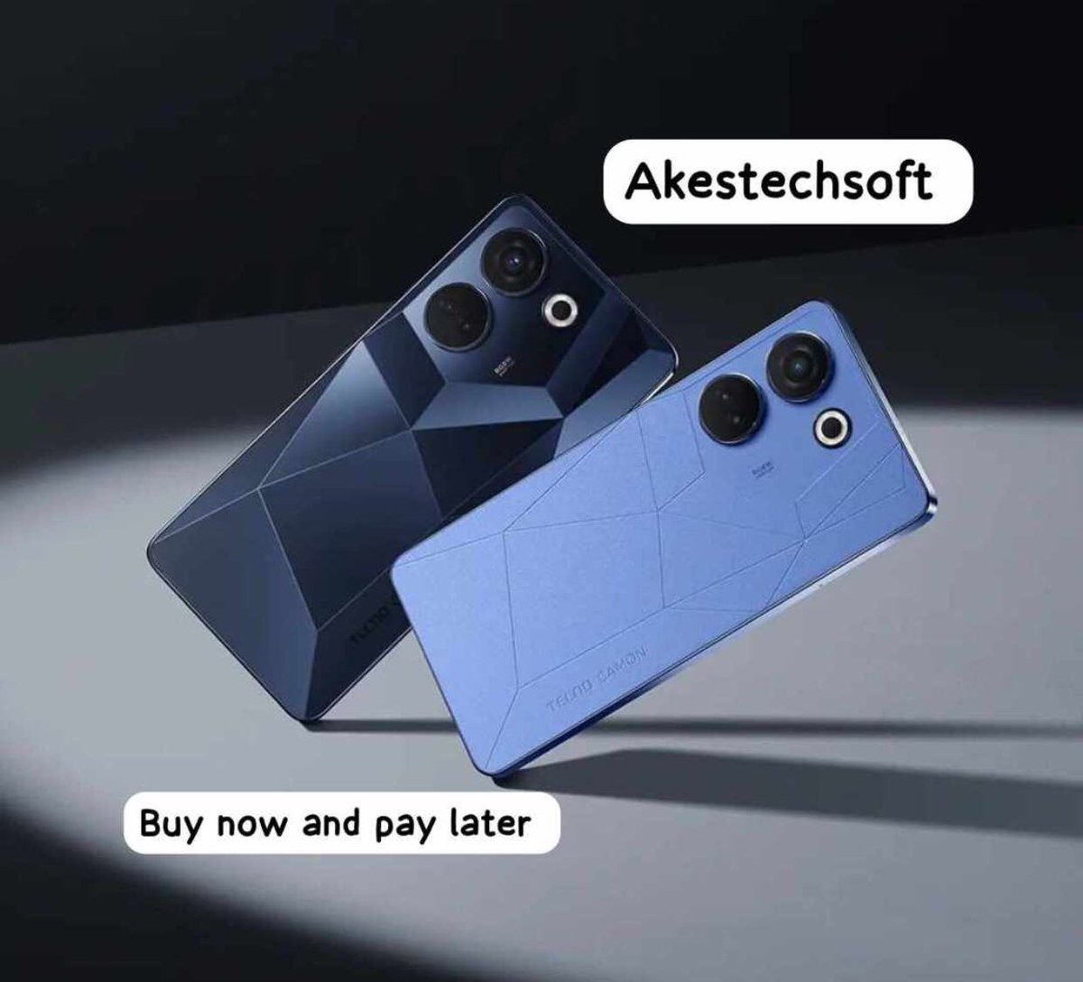 AkesTechsoft's tweet photo. Get the latest tecno phone @AkesTechsoft and pay later for three months https://t.co/MwQPPJCtPX