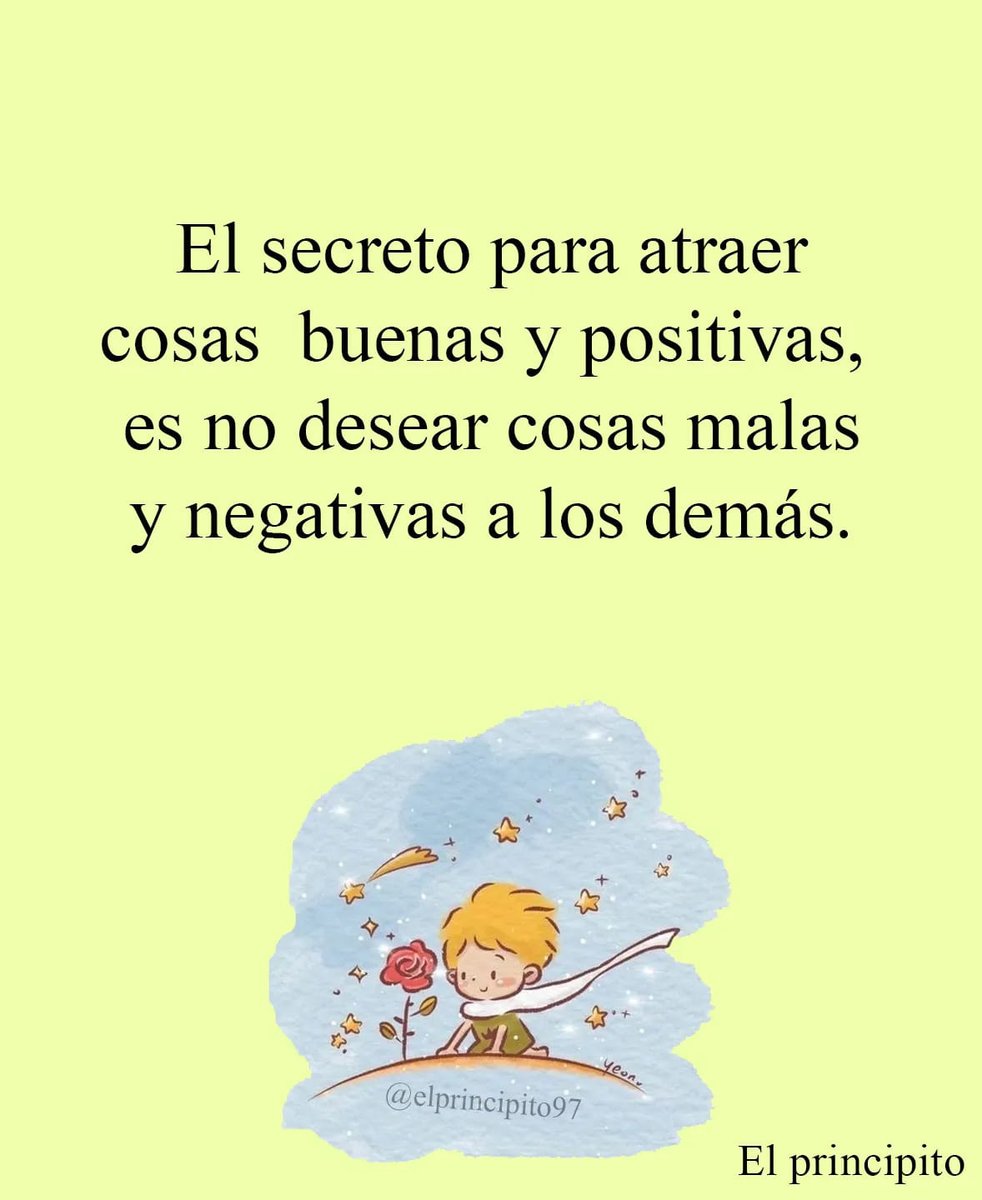 El secreto para atraer cosas buenas y positivas, es no desear cosas malas y negativas a los demás!! #FelizLunes #BuenosDiasATodos #17Julio