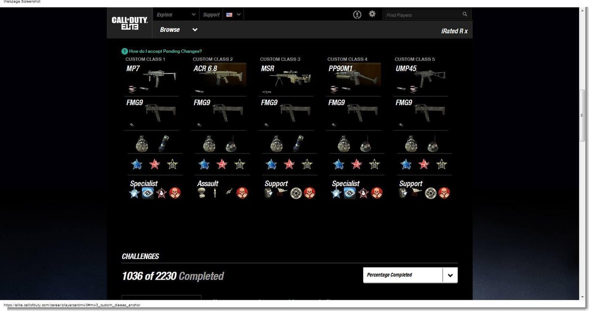 FnG_Anonymous's tweet image. Throwback to #CODElite my custom classes from 10 years ago… #gaming #xbox