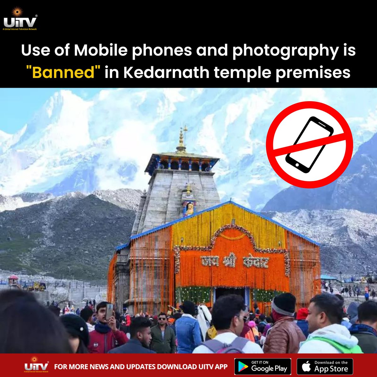 Devotees have been banned from taking photographs and making videos on the premises of the
Kedarnath temple
.
.
#Devotees #photography #VIDEOS #Kedarnath #KedarnathDham #KedarnathTemple #phoneban #Reels #LatestNews #dailynews