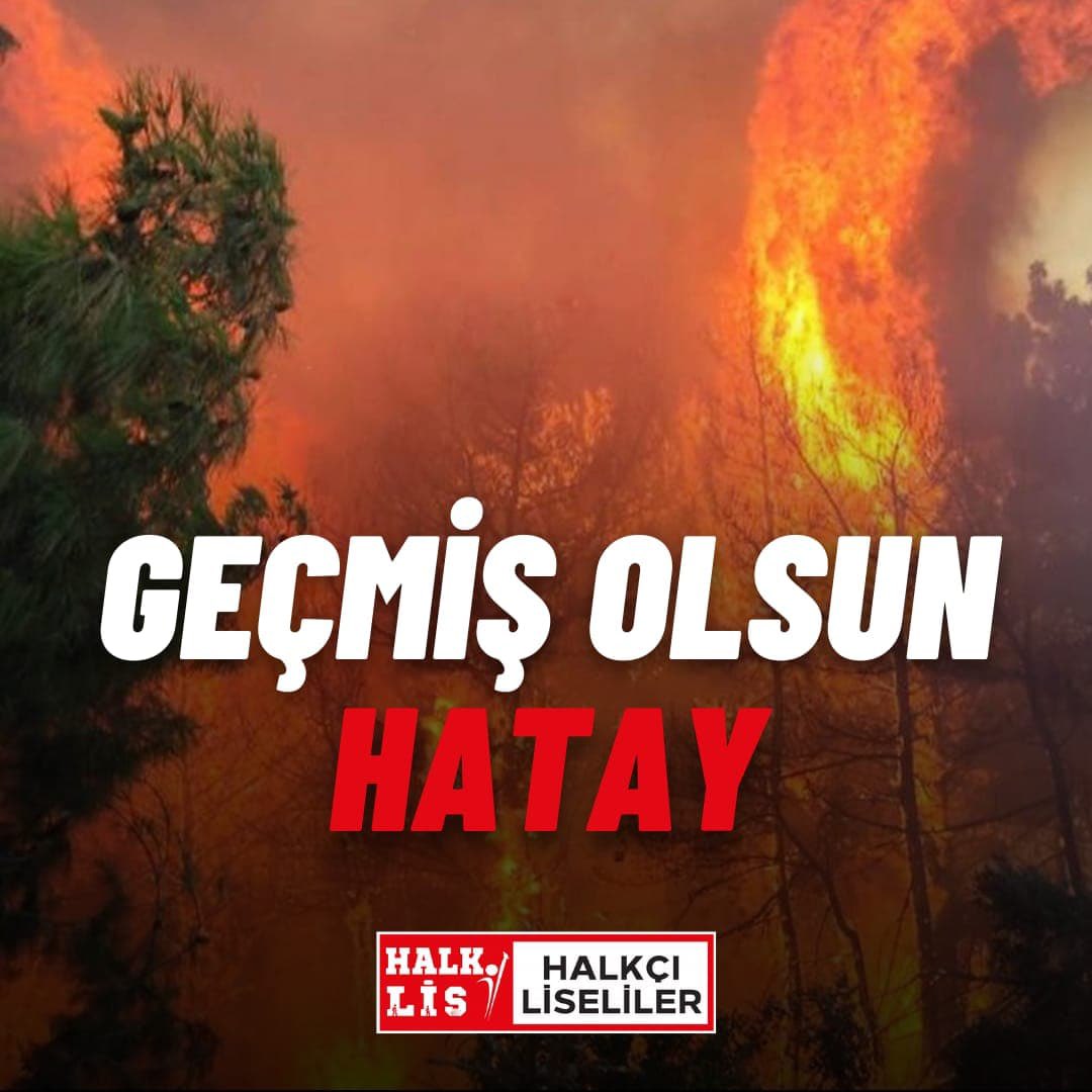 Hatay'da yangın var, ciğerlerimiz yanıyor... #geçmişolsunhatay