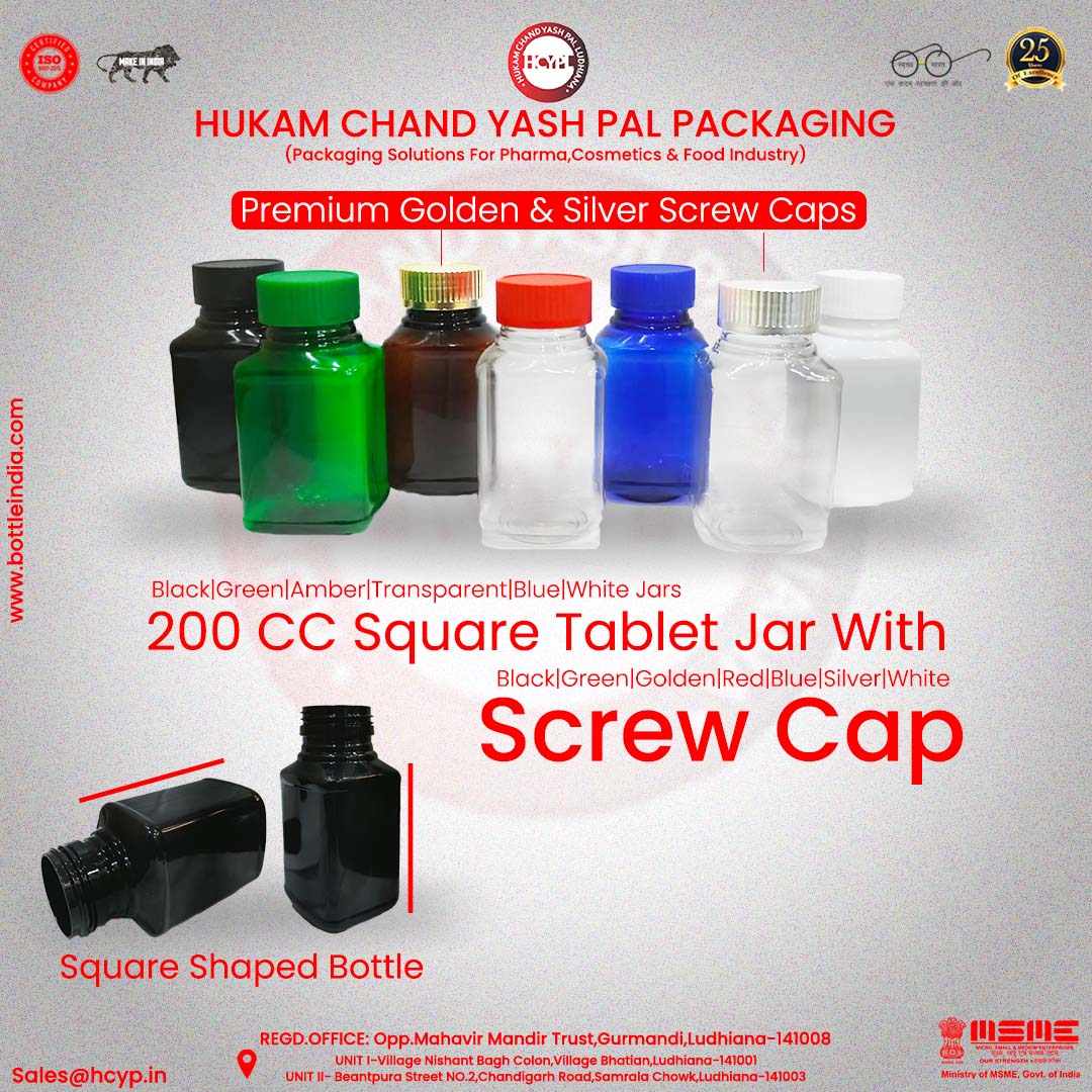 hukam_yash's tweet image. GOOD PACKAGING DESIGN WILL HIGHLIGHT THE REASON A PERSON SHOULD PURCHASE THE PRODUCT.!  
Contact 0161-5031891  for More Queries #HukamChandYashPal #SquareJars #200cc #TabletJars #ScrewCaps #Closures #PharmaPackaging #PackagingDesign  #LikeForLike #QualityPackaging