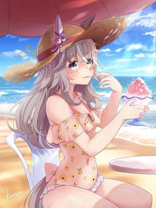  #海の日 #ウマ娘 #ワンダーアキュート