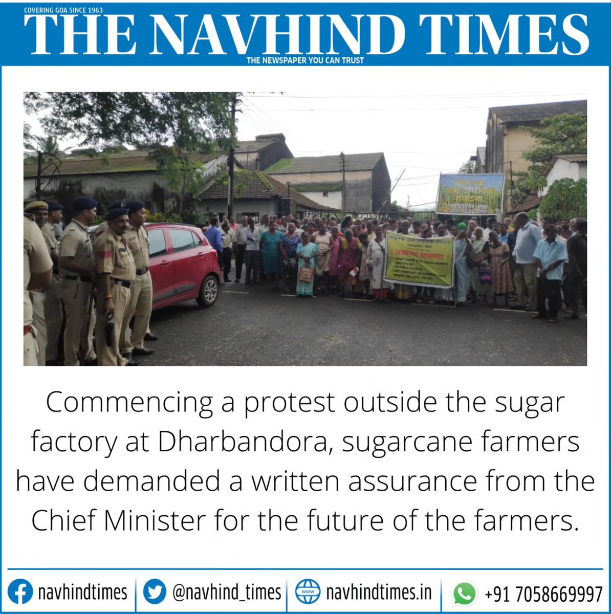 Navhind_Times's tweet image. #sugarcane #factoryworker #GoaNews #NavhindTimes