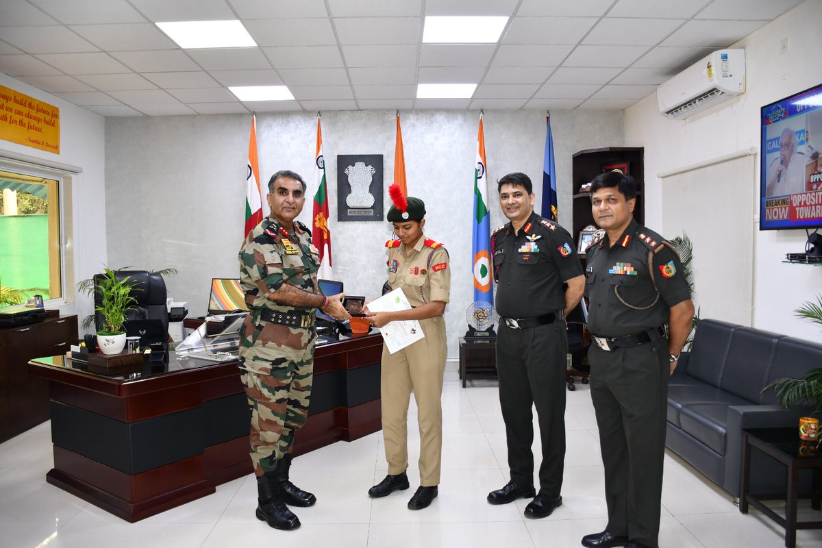 #NCCGUJARAT Cpl @BhavanBapodara of 2 Guj Girls Bn NCC Rajkot Gp was ...