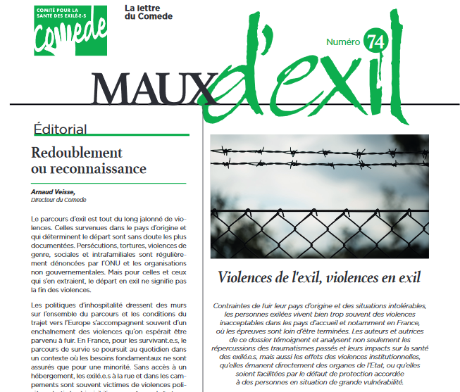 CAD_Asso's tweet photo. 🙏Merci au @comede_asso d'avoir présenté nos actions dans la revue Maux d'Exil :  https://t.co/OQcWSor1JF

📝"@CAD_Asso est un collectif qui lutte contre l'invisibilisation des #AtteintesAuxDroits et des #violencesPolicières commises contre les plus vulnérables de notre société" https://t.co/sfz8r0LJUx