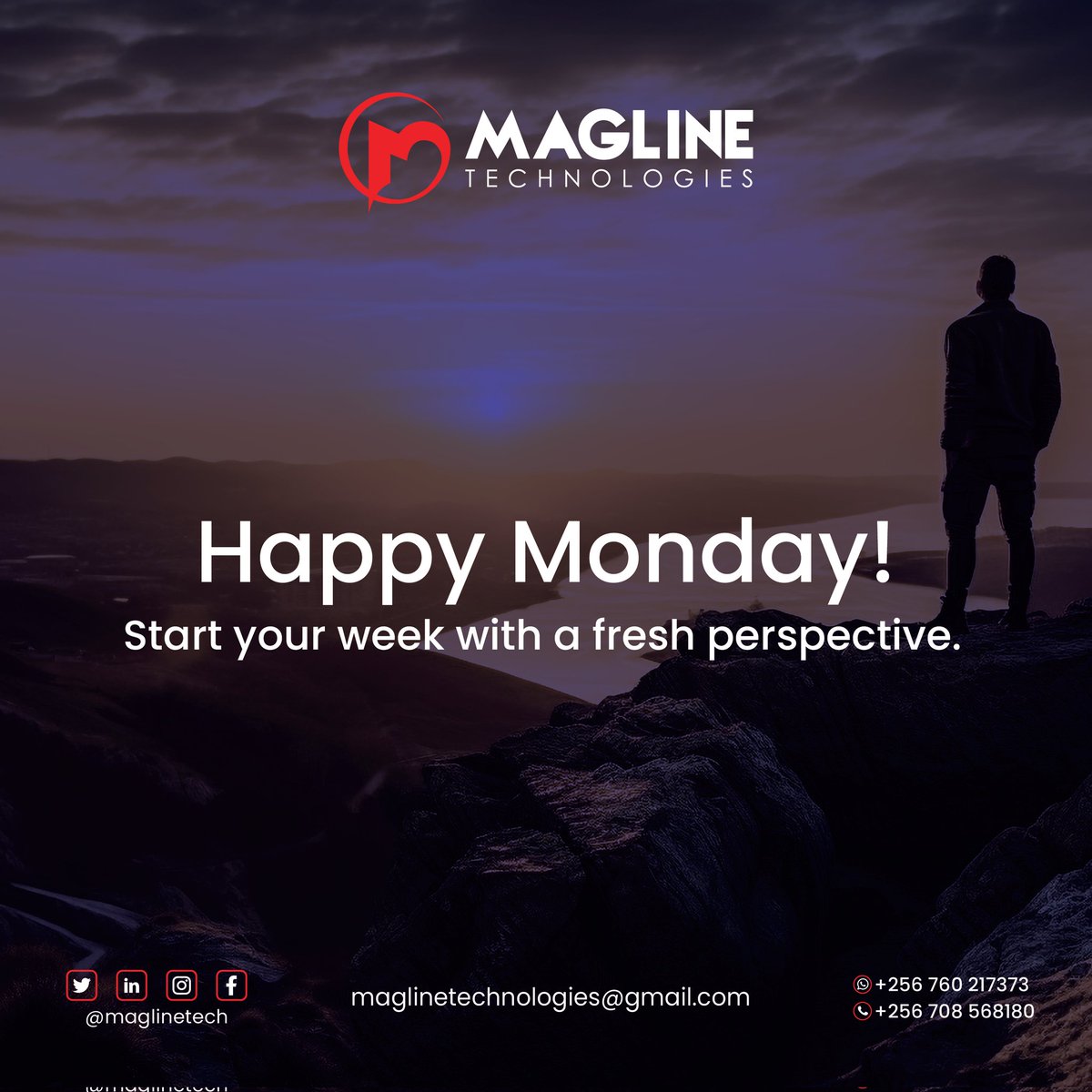 maglinetech's tweet photo. Happy Monday Start your week with a fresh perspective and let the positive vibes guide you to new heights!  #MondayMotivation #FreshStart #NewWeekNewGoals https://t.co/K0vNiCH7mZ