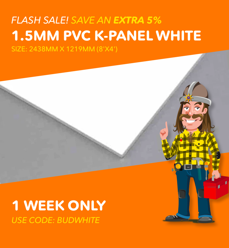 VladTheClad's tweet photo. For one week only save an EXTRA 5% on our Budget 1.5mm White 8' x 4' PVC cladding sheets. Use code BUDWHITE at checkout. Offer ends midnight Sunday 23rd July. GET DEAL: https://t.co/8sy65k608U

#pvcCladding #CamperVanLining #CamperConversion #CamperInterior #CamperInteriorIdeas https://t.co/s4gSBKdu8b