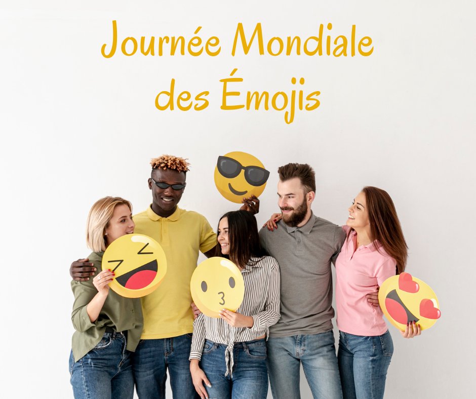 Web et Solutions (@webetsolutions) on Twitter photo Aujourd'hui c'est la #JournéeMondiale des #émojis 😀🙃😜
Célébrons le pouvoir des émojis, ces petits #icones qui enrichissent nos conversations #numériques et qu'on utilise pour exprimer nos #émotions. Aujourd'hui c'est la #JournéeMondiale des #émojis 😀🙃😜
Célébrons le pouvoir des émojis, ces petits #icones qui enrichissent nos conversations #numériques et qu'on utilise pour exprimer nos #émotions.