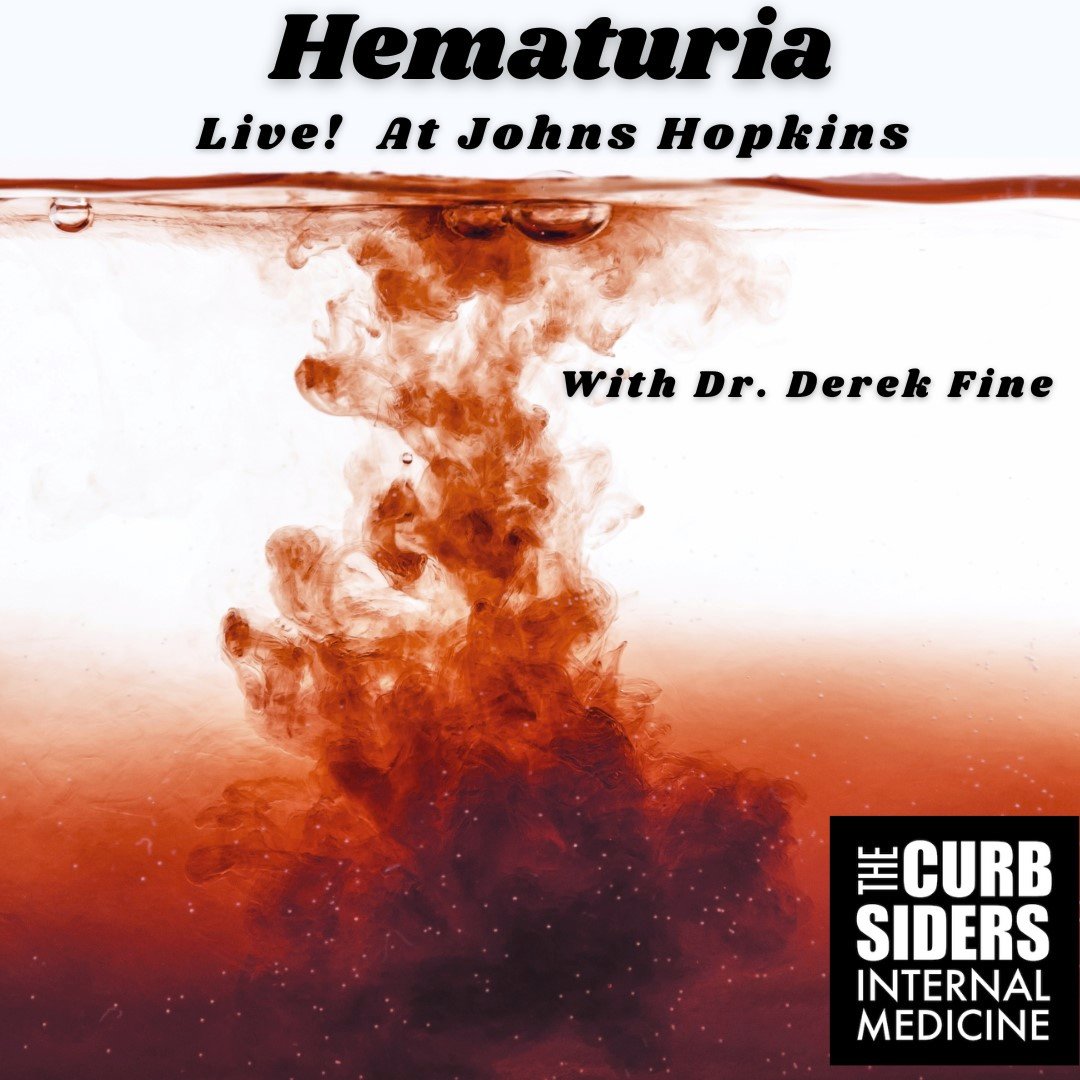 thecurbsiders's tweet photo. 🩸#404 Hematuria with Dr. Derek Fine! When there’s blood in the water…

Work-up hematuria with confidence with Dr. Derek Fine, Clinical Director of #Nephrology at @HopkinsMedicine - https://t.co/7M3R3BNHDo #hematuria #medtwitter #meded #medicine https://t.co/qUBhG0slzc