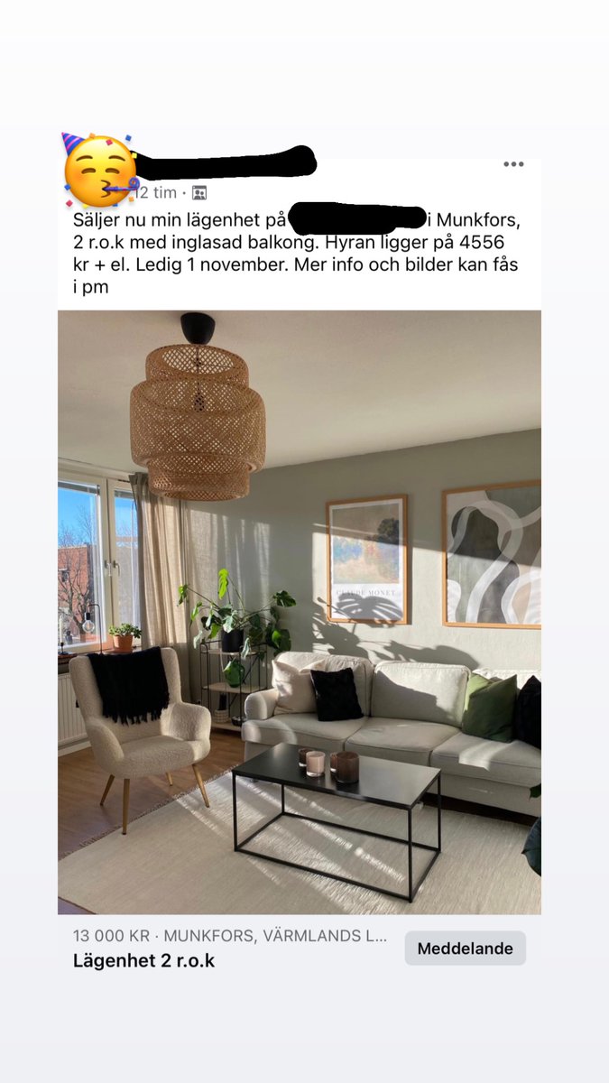 Om du sliter ditt hår över bostadsmarknaden kan du tänka på att för 13 000 kronor kan du köpa en tvåa med inglasad balkong i Munkfors. För de pengarna får du 0,2 kvm i Stockholm. Choices.