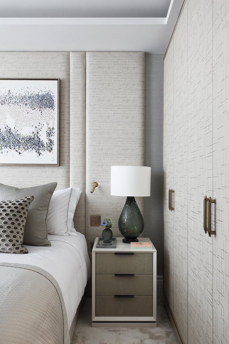 The Better Home Company were tasked with providing and installing a variety of joinery and upholstery items, including headboards, wardrobes, window seats, and an abundance of clever hidden storage options. Design: @HGDStudio 📍Cavendish Sq Project #interiordesign