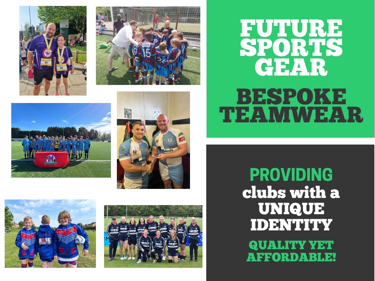 FutureSportsUK's tweet photo. 'A club with a consistent and unique design theme on all their teamwear looks a well run and organised club'
#bespoke #kitbuilder All affordable and quality, making Future your perfect teamwear partners! #football #rugby #sportswear #clubshop #lookgood #playgood #makeithappen https://t.co/v2nCxuMocj