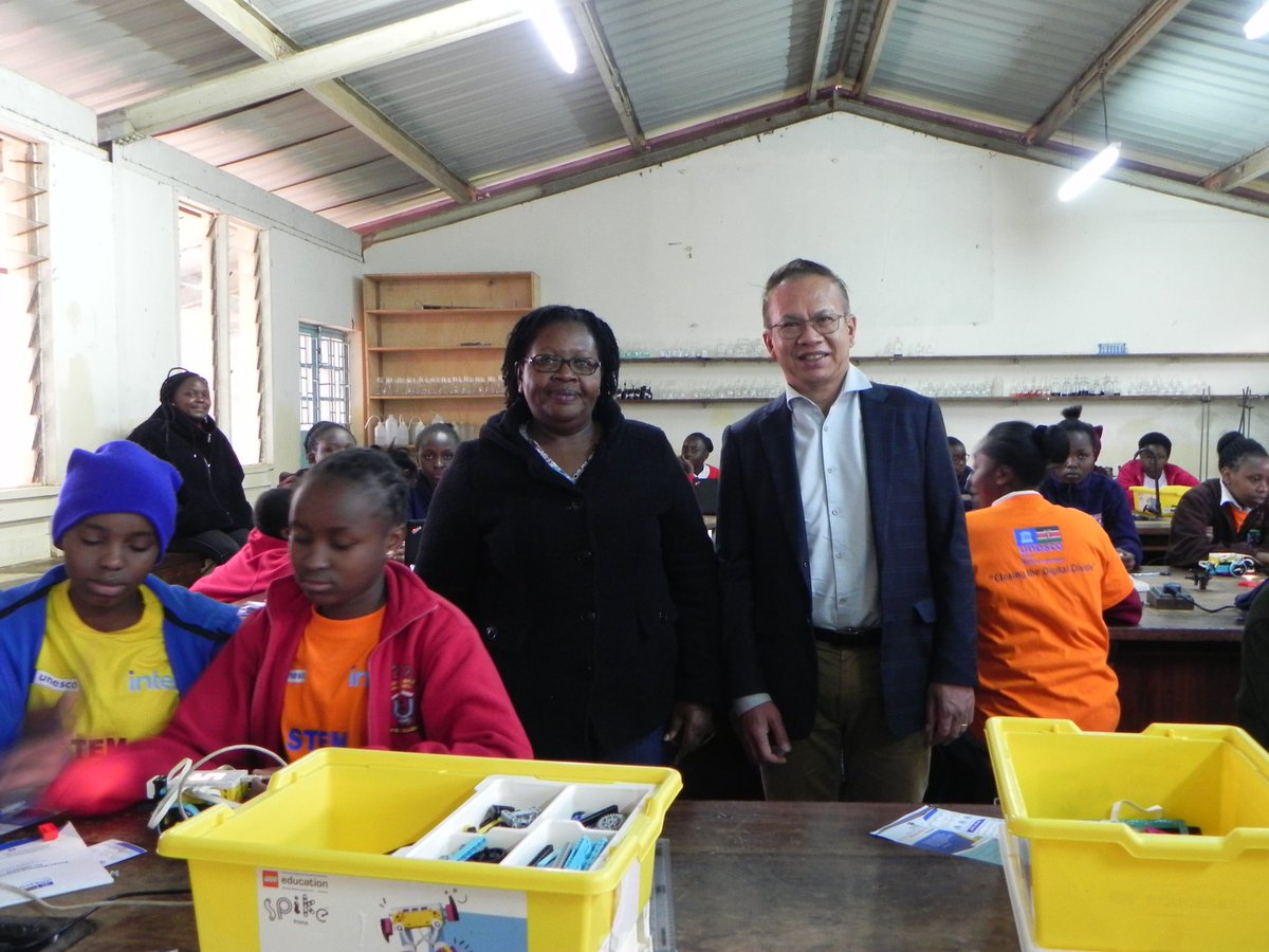UnescoYouthKe's tweet photo. In the recent concluded #STEM booth camp in Nyeri county, @NatcomUnescoKe, @UnescoEast and her partners, trained young girls and @TSC_KE representatives from 47 counties on wide scale range of #DigitalSkill, #GenderResponse, #Robotics, #Marine technology and many others.

#UNESCO https://t.co/KqWs54WHFC