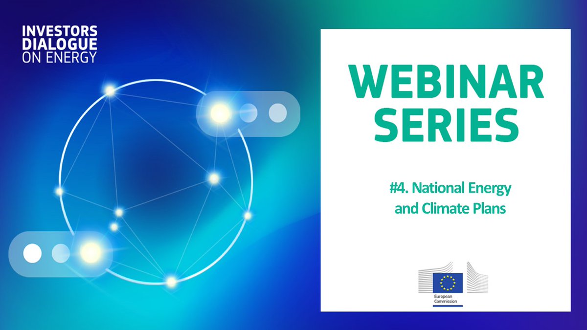 Do you want to learn more about the #NECPs for 2021-2030?

💻Follow Robert Portelli from DG ENER in tomorrow's webinar of #InvestorsDialogueEnergy.

He will discuss the Member State's response to the targets set by the #EUGreenDeal &amp; #REPowerEU plan.

👉 europa.eu/!jvBvd4
