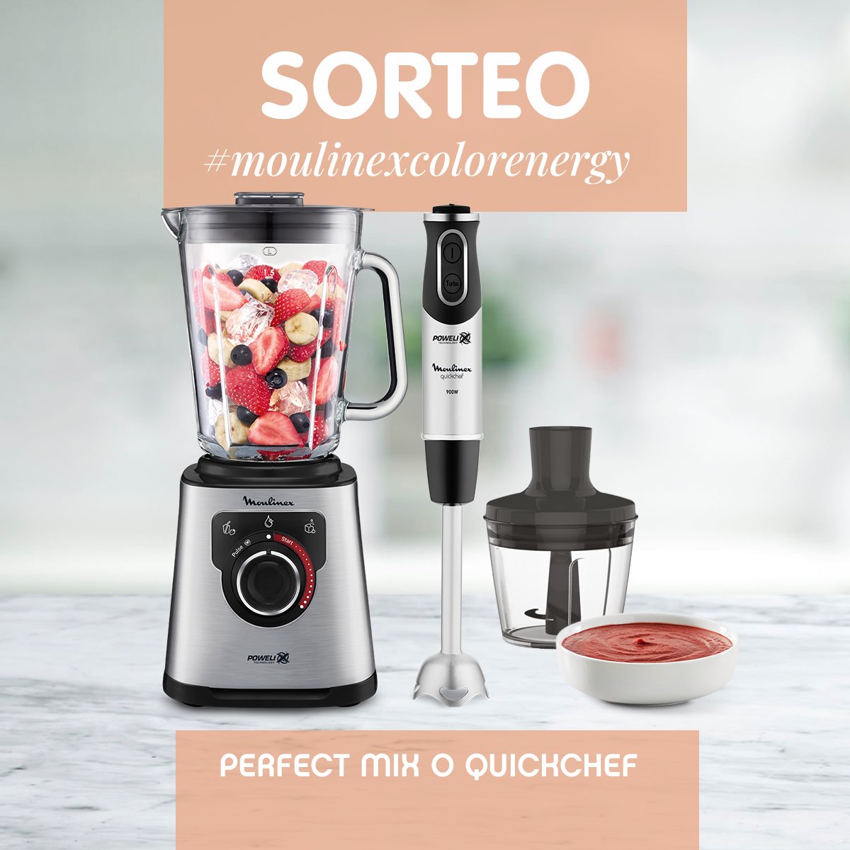 Moulinex_ES's tweet image. ¡NUEVO SORTEO! Participa ahora en Facebook e Instagram contándonos de qué color ves la vida con Color Energy. #Moulinex #Sorteo #ColorEnergy