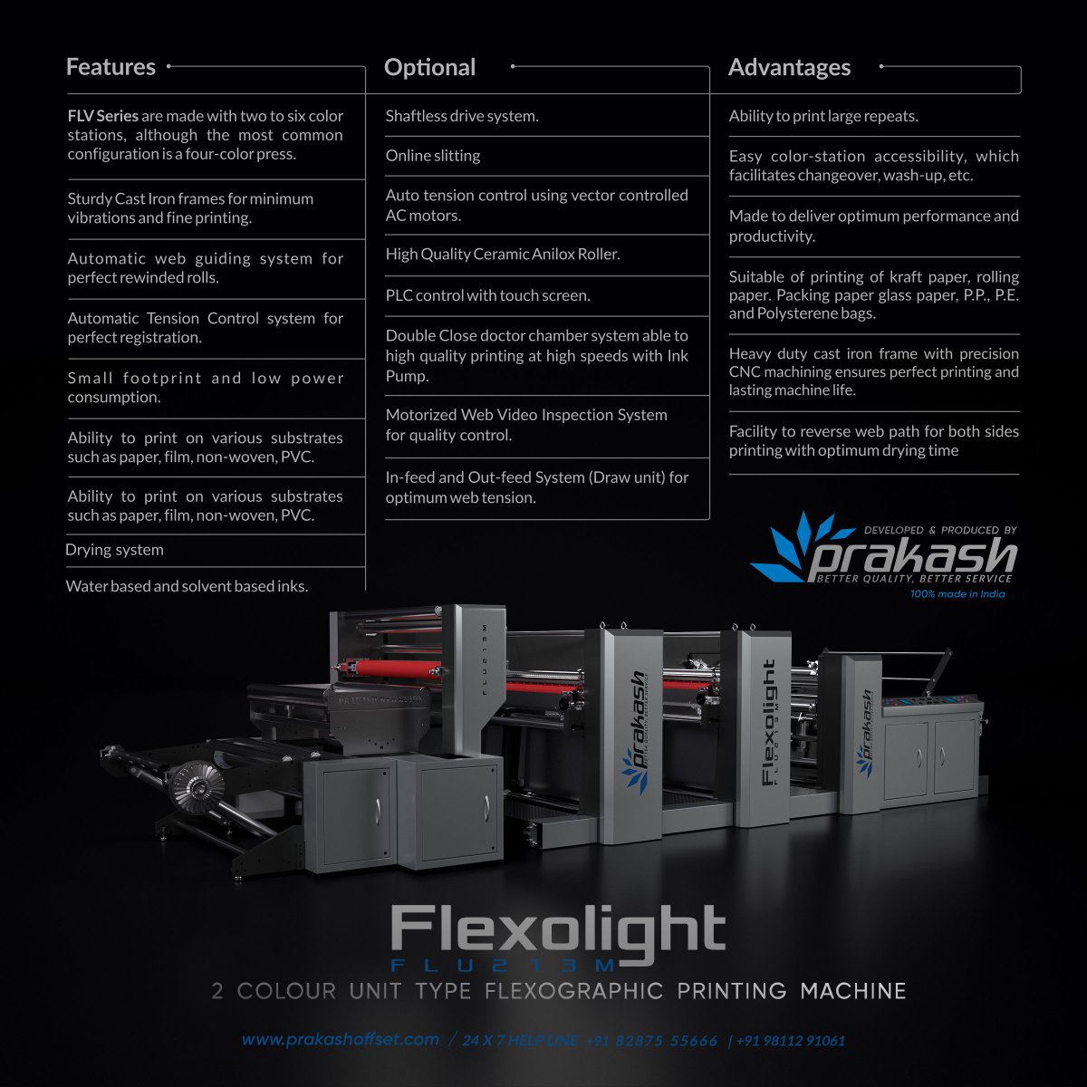 prakashmachine's tweet image. 𝟮 𝗖𝗼𝗹𝗼𝘂𝗿 𝗨𝗻𝗶𝘁 𝗧𝘆𝗽𝗲 𝗙𝗹𝗲𝘅𝗼𝗴𝗿𝗮𝗽𝗵𝗶𝗰 𝗣𝗿𝗶𝗻𝘁𝗶𝗻𝗴 𝗠𝗮𝗰𝗵𝗶𝗻𝗲

For more 
🌐 𝗪𝗲𝗯𝘀𝗶𝘁𝗲: bit.ly/3ABKYcb
.
.
#Flexomachine #flexographicmachine #machineshop #Printed #manufacturers #flvseries #flexolight #printingmachine