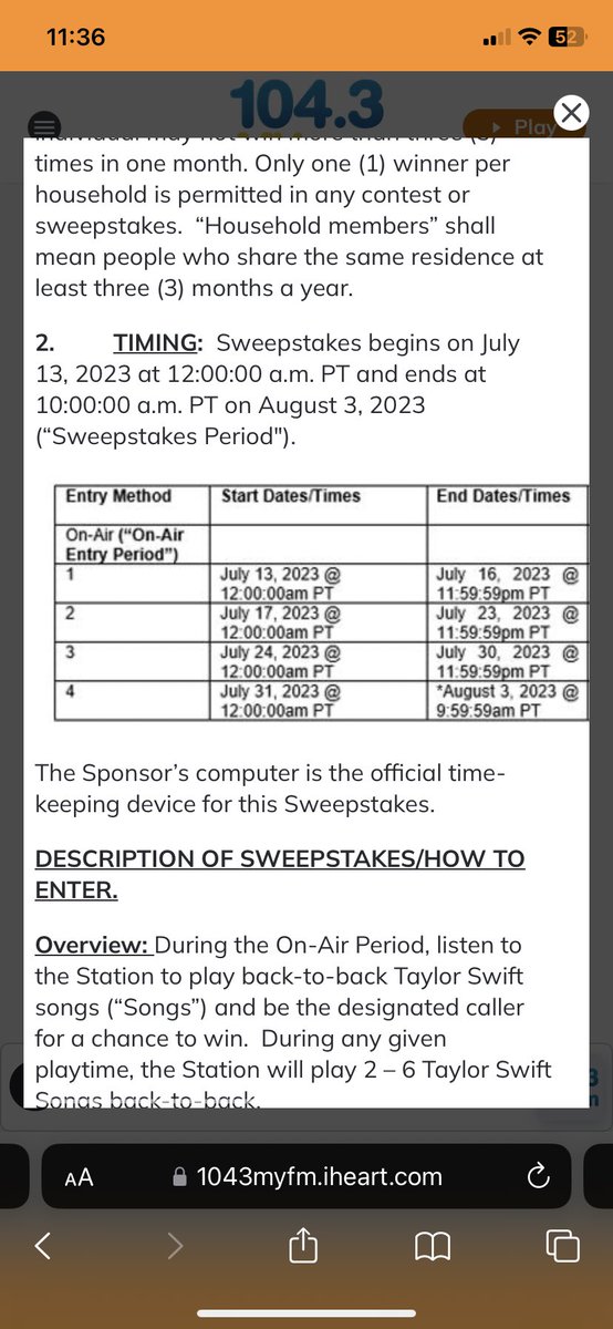 hannah1452's tweet photo. @1043MYfm Weren’t you supposed to pick at least one winner by tonight?? https://t.co/sBnhQa77oy