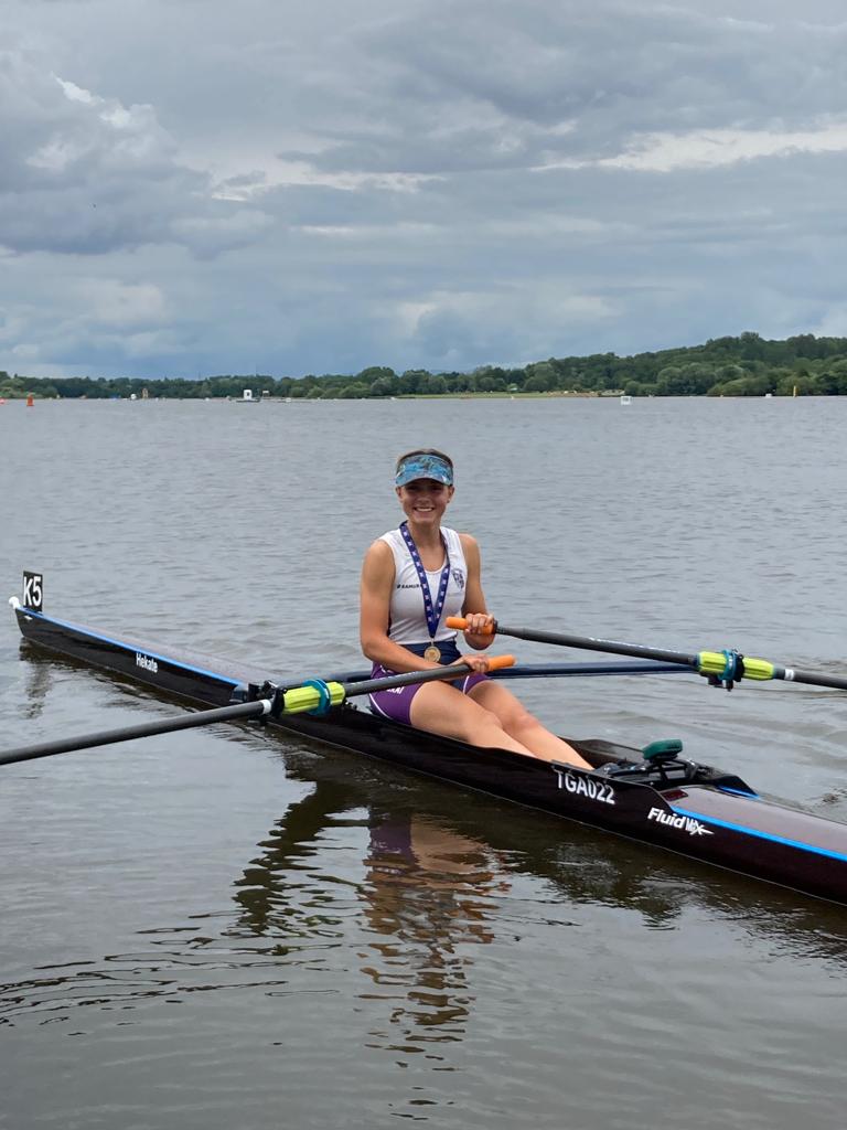 Congratulations to Briony Wood who won 3 UK titles at British Rowing Championships at the weekend: J15 single sculls; J18 single sculls and J15 coxed quads sculls.  The championships took place at Strathclyde Park.