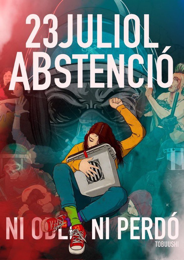 profEHRBAR's tweet image. Bon dia a tothom!!
Un usuari de twiter ha imprès cartells que conviden a l’abstenció. Es poden recollir en una localiyzació de l’àrea de Barcelona. Qui hi estigui interessat contacteu amb mi per missatge privat. Merci. ✊🏾✊🏾