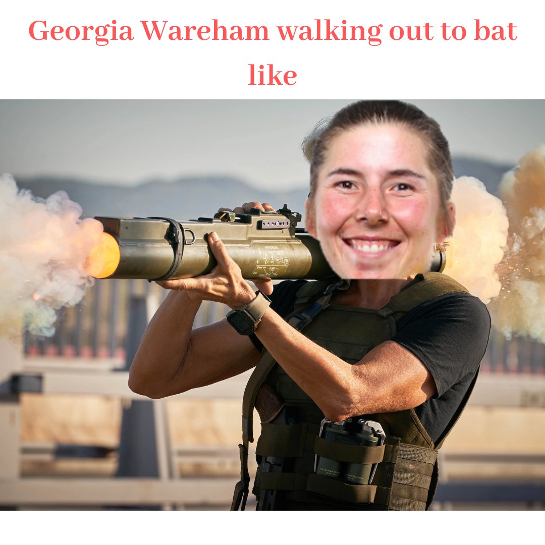 Wolf rocked up to a gun fight with a rocket launcher. She was so good!!

#ashes #womensashes #georgiawareham #wolfie