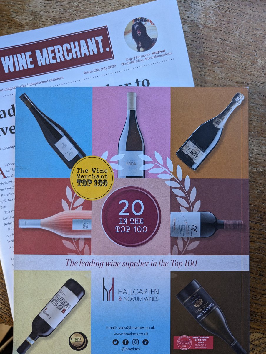 Hallgarten has the best range available to the #indie wine retail trade - official. <a href="/WineMerchantMag/">The Wine Merchant</a> highlights 20 wines from <a href="/hnwines/">Hallgarten & Novum Wines</a> in their Top 100 - leading the field, and double that of the runner-up. Definitely worth a look!