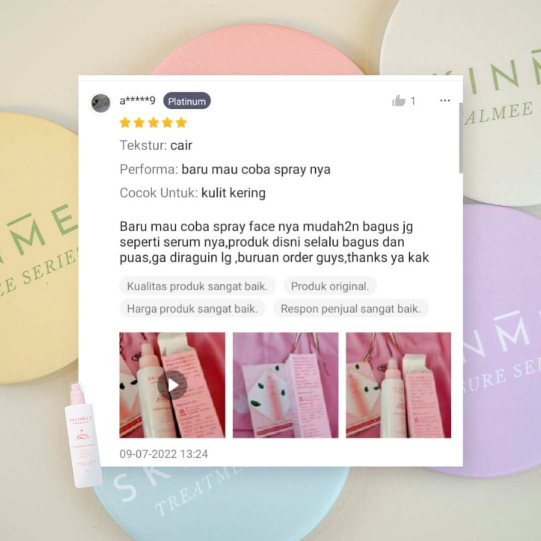 OfficialSkinmee's tweet photo. MeeLuv, hari ini sudah di kenalin produk dari Skinmee Glowmee Series Hyglow Face Spray.
Kali ini MeeMin mau kasih hasil review dari MeeLuv yang udah pakai langsung produknya,
Yuk tunggu apa lagii buat coba face spray dari Skinmee
#Skinmee #FaceSpray #racuninmakeup https://t.co/Uy9zdN9qRc