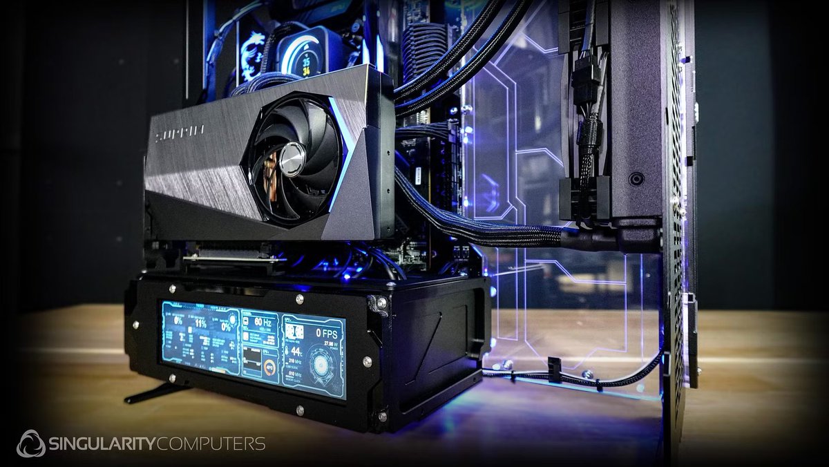 SingularityC's tweet photo. Spectre Integra-MA AIO Build
#singularitycomputers #spectreintegramdualloopsidepanel #customsidepanel #watercooling #liquidcooling #spectreintegram #spectre #custombuilds #singularitycomputers #gamingsetup #watercooled #pchardware #gamer #pcgaming https://t.co/HXHzd0eDaU