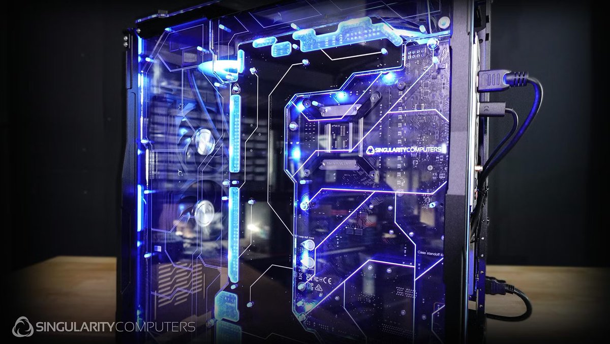 SingularityC's tweet photo. Spectre Integra-MA AIO Build
#singularitycomputers #spectreintegramdualloopsidepanel #customsidepanel #watercooling #liquidcooling #spectreintegram #spectre #custombuilds #singularitycomputers #gamingsetup #watercooled #pchardware #gamer #pcgaming https://t.co/HXHzd0eDaU