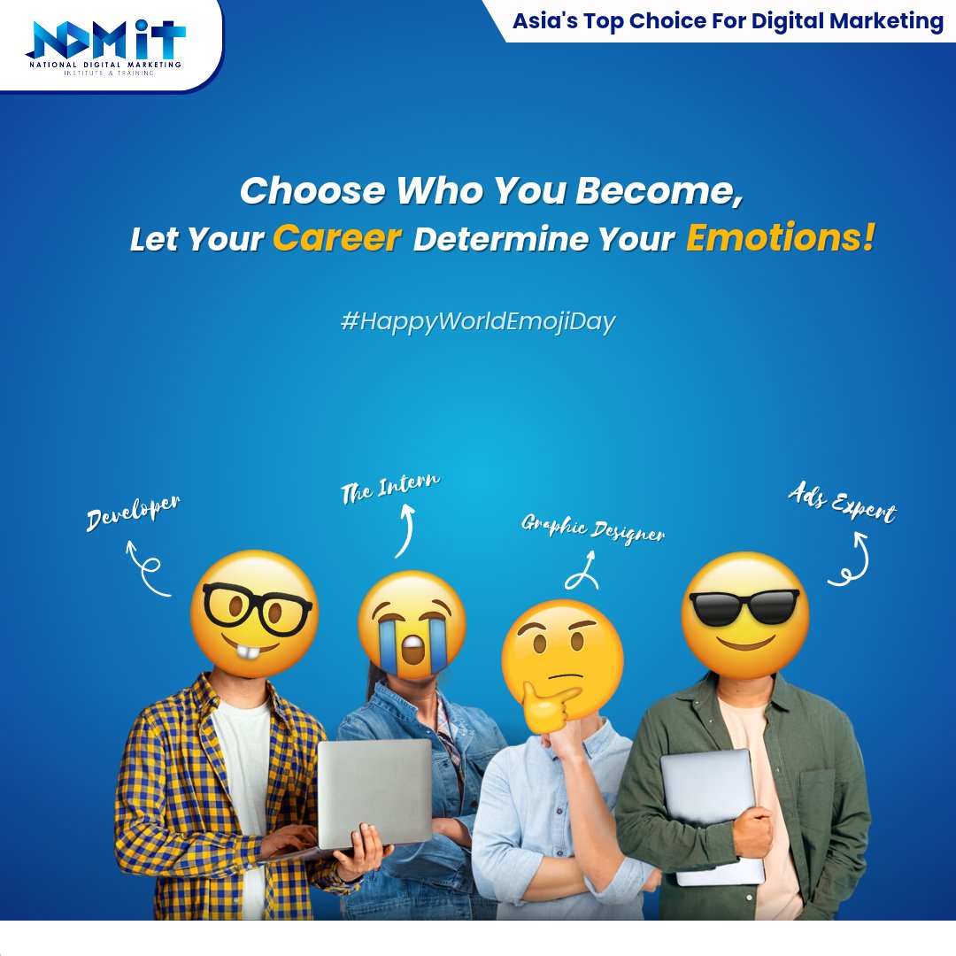 ndmit12's tweet photo. Celebrating #WorldEmojiDay with different roles in the digital marketing domain. ๐
#EmojiDay #Emoji #DigitalMarketing #WorldEmojiDay2023 #NDMIT https://t.co/6JO4btELK6