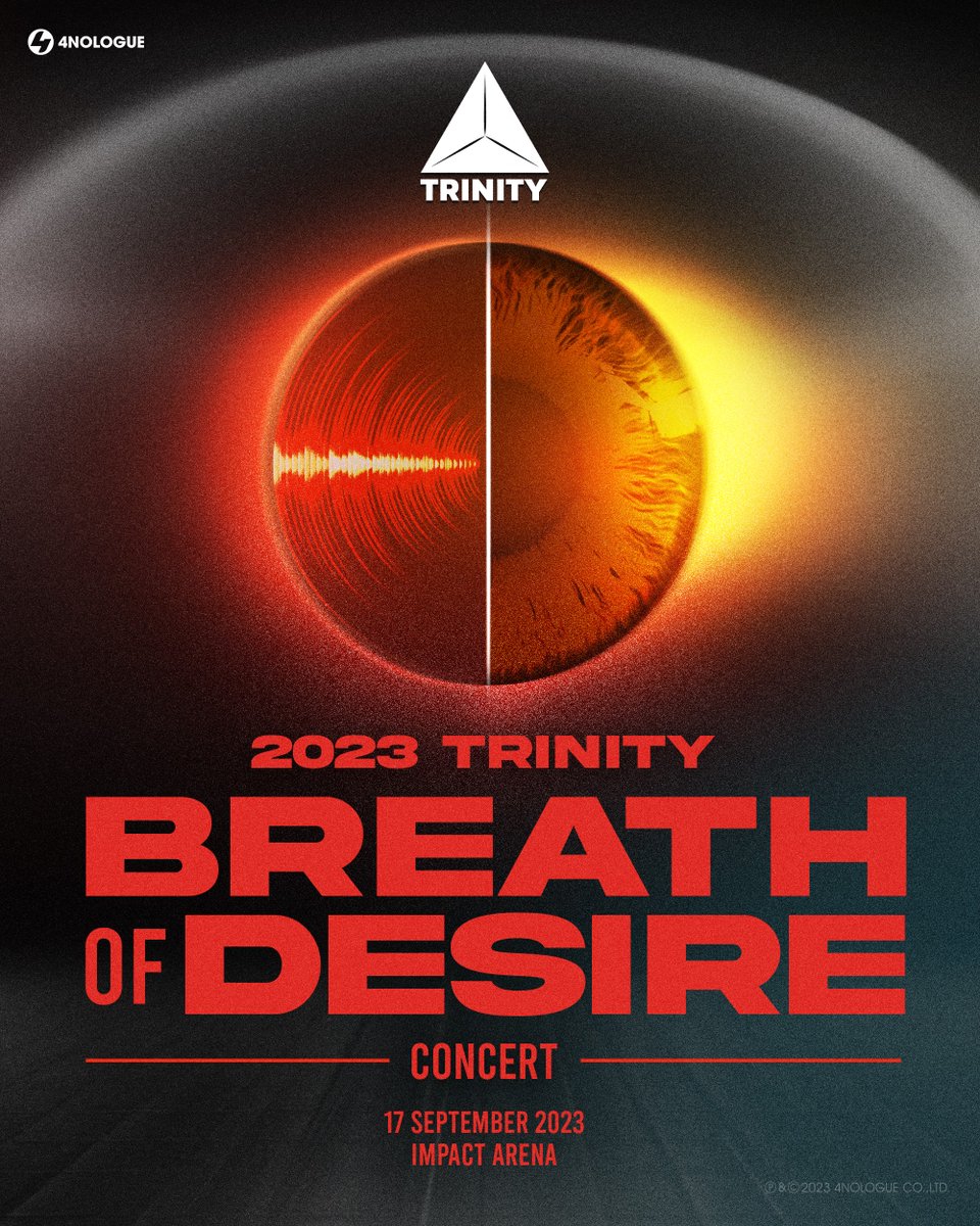 TRINITY_TNT_OFC's tweet photo. BREATHE IN THE MOMENT 💐🥂
2023 TRINITY BREATH OF DESIRE CONCERT

17 SEPTEMBER 2023
IMPACT ARENA

MORE DETAIL SOON

#TRINITY_BREATHOFDESIRECONCERT
#TRINITY_TNT
#4NOLOGUE https://t.co/sX9q8zAMRs