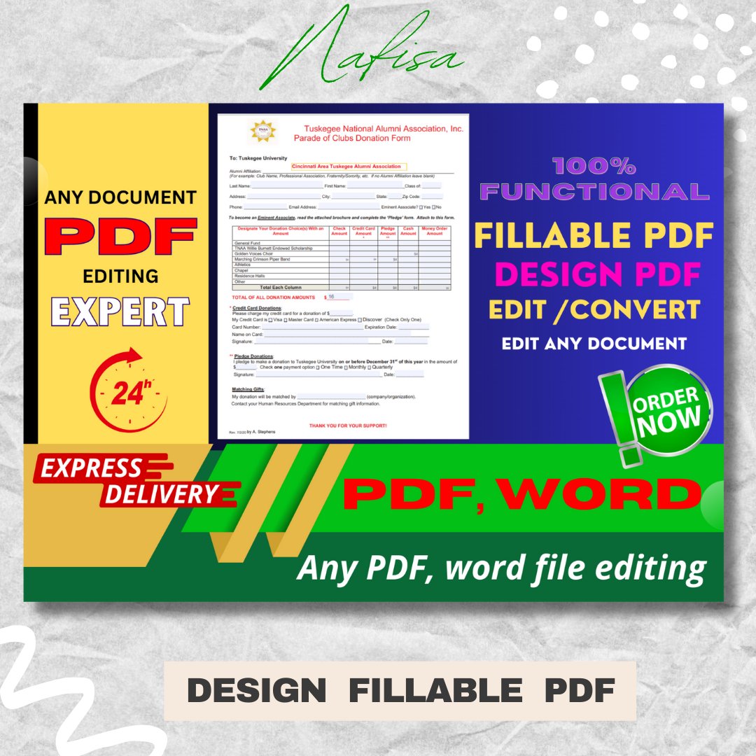 NafisaIT's tweet image. I will Design / Remake/ Recreate/ Revamp or edit PDF Fillable forms from any document or photo.

Also, I am available to edit any file document
fiverr.com/s/7lBDxb

#design #fillable #pdf #pdfpattern #create
#edit
#WimbledonFinal #GroveBlockchain  #1inch 
#SevenDaysAWeek Hybe
