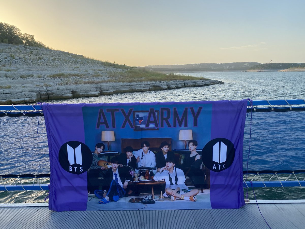 Texan_Native's tweet photo. #ATXARMY had our 2nd Annual Boat party. We celebrated #JungKook_Seven and #BTSARMY Day. Lots of food, drinking, and dancing! #BTS @BTS_twt https://t.co/ecTbKpbw1M