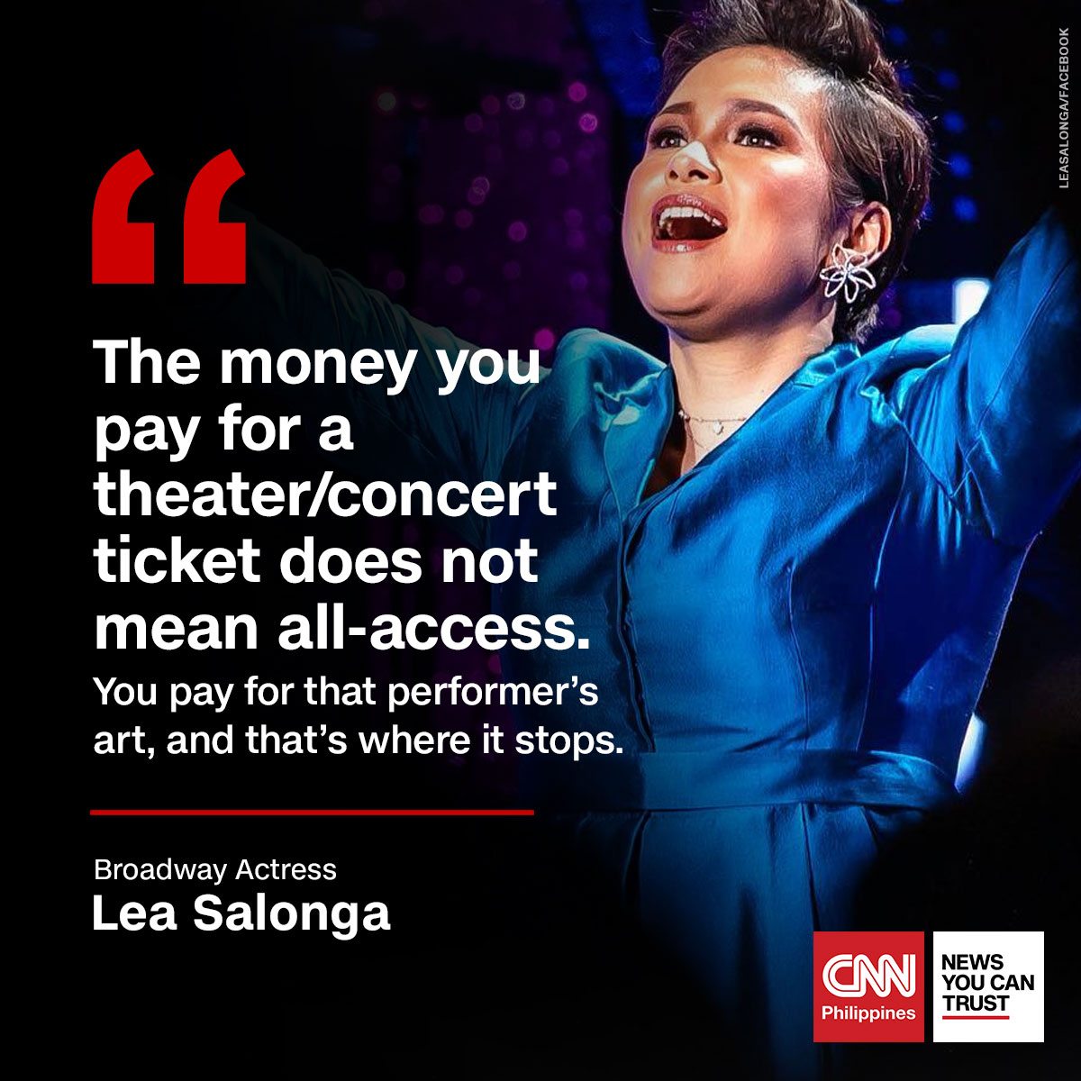 Cnn Philippines On Twitter Broadway Actress Lea Salonga Addresses The Viral Video In Which She