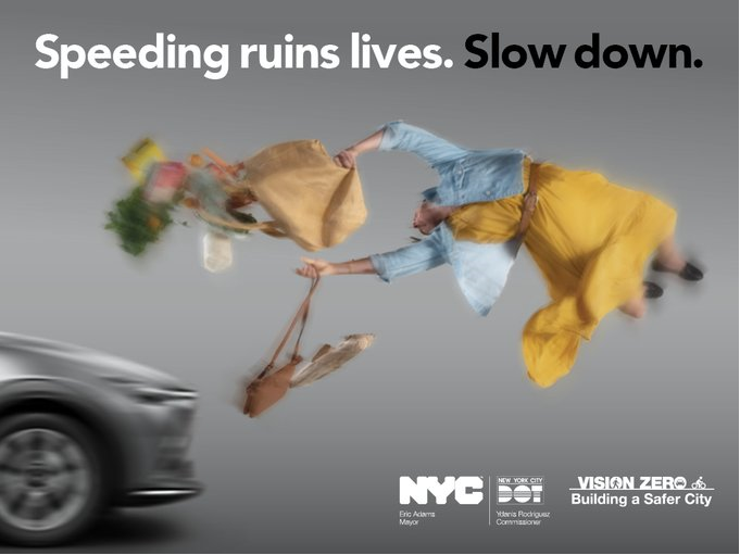 #Drive25 and always watch for pedestrians and cyclists. #VisionZero