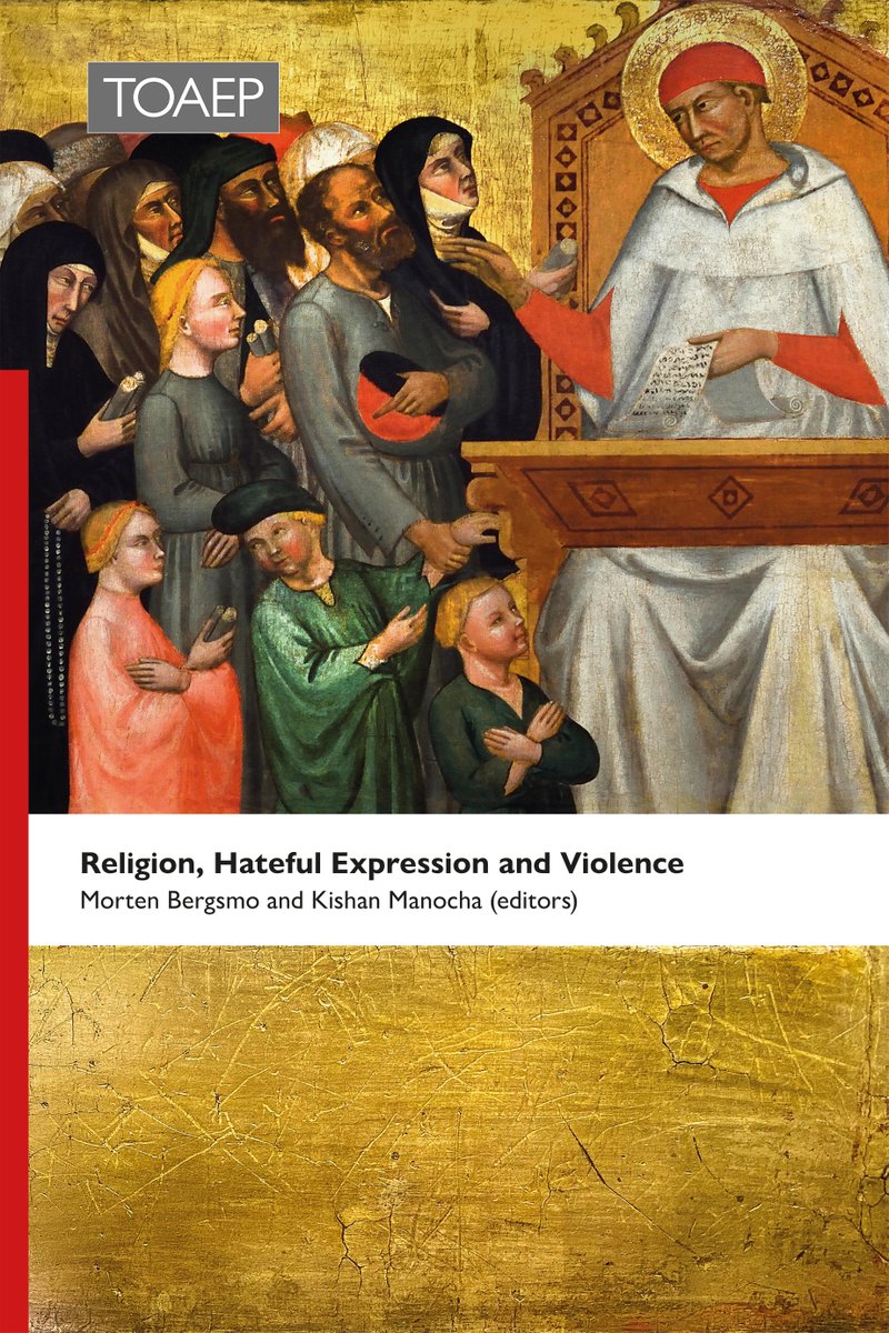 ‘Religion, Hateful Expression and Violence’ (1,146 pp.), one-click access: toaep.org/ps-pdf/41-berg… (Ch. 1: legal-tools.org/doc/x0h6cl/). Case studies, normative frameworks, motivations, and measures available: time to supplement the human rights approach. #HateSpeech #TOAEP #CILRAP