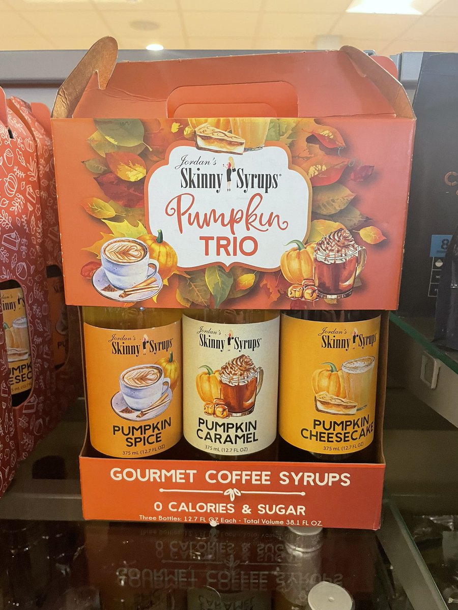 All_Things_New_'s tweet photo. Skinny Syrups Pumpkin Trio! 🎃🍂 at Home Sense @HomesenseUK #homesense #skinnysyrups #coffee #coffeesyrup #sugarfree #autumn #fall #psl #pumpkin #pumpkinspicelatte #cheesecake #pumpkincheesecake #caramel #pumpkinspice #wellthisisnew https://t.co/Q1sr4x3eqq