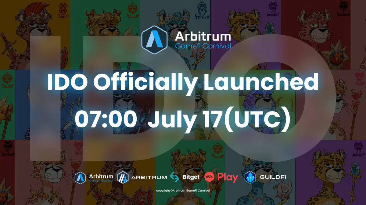 AGC是Arbitrum生态合作的首个Gamefi聚合平台，且$AGC的表现也非常亮眼，在短短一个月内点燃了整个东南亚Crypto圈，未上线的最强热度，并且$AGC已经受到了众多CEX关注，同时百个地面社区都在火热对接中...... 全网稀有价值的NFT 速度抢购!
中国时间17/7下午15点全球启动IDO，链接：https://t.co/410xT7GrH9

🎁抽100u等值AGC代币×10人分

1⃣关注：@ARBGAMEFI 
2⃣点赞，转发，评论 随便艾特3人

#ArbitrumGamefiCarnival  #AGC #NFT #Bitget