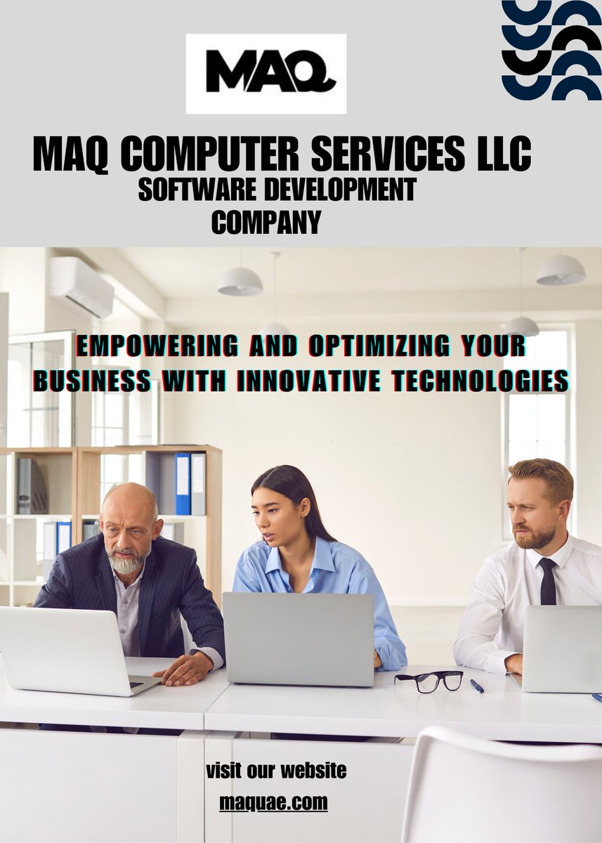 uae_maq's tweet image. Software Development Company in Dubai | MAQ Computer Services LLC
Visit our website :maquae.com
#SoftwaredevelopmentcompanyinDubai
#CustomsoftwaredevelopmentDubai
#IoTsoftwaredevelopmentcompany
#CRMsoftwaredevelopment
#ERPsoftwaredevelopmentcompanyinDubai