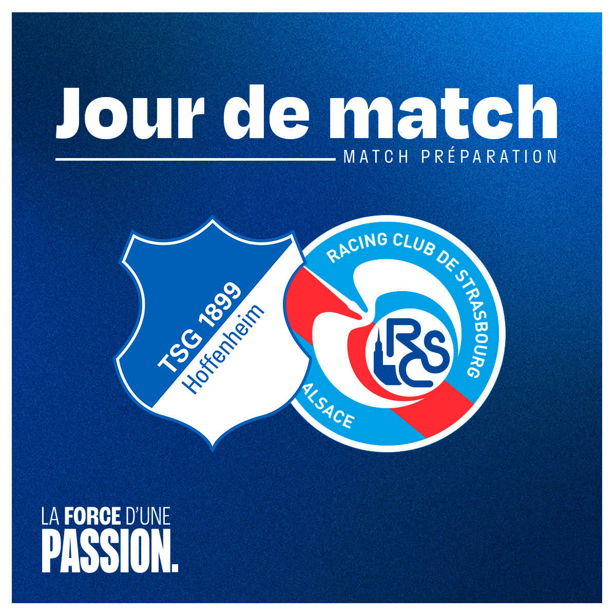 📅 JOUR DE MATCH 🆚 FAIG - Racing Club de Strasbourg Alsace