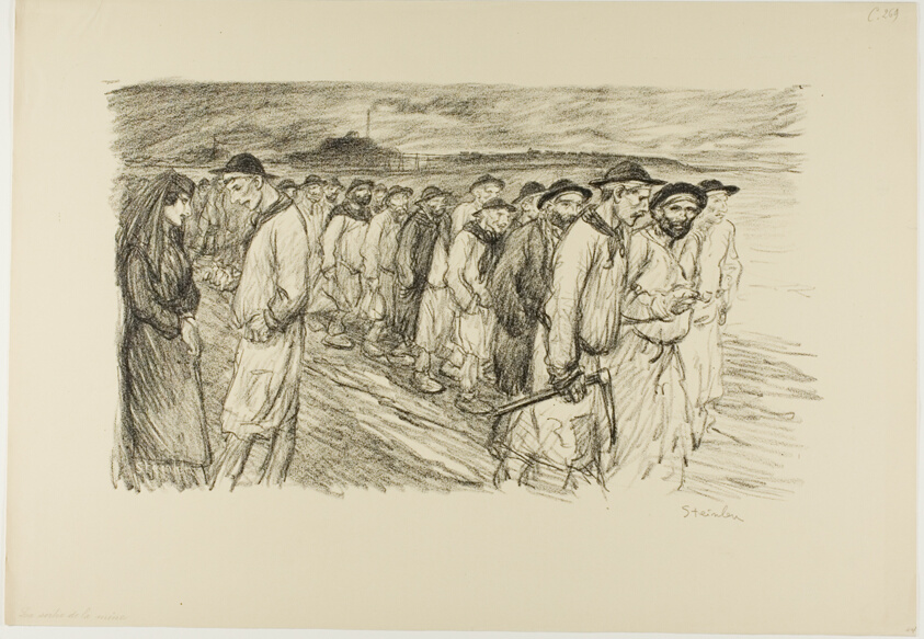 ⚡Art Institute of Chicago⚡
Coming out of the mine, Théophile-Alexandre Pierre Steinlen, 1907, France
