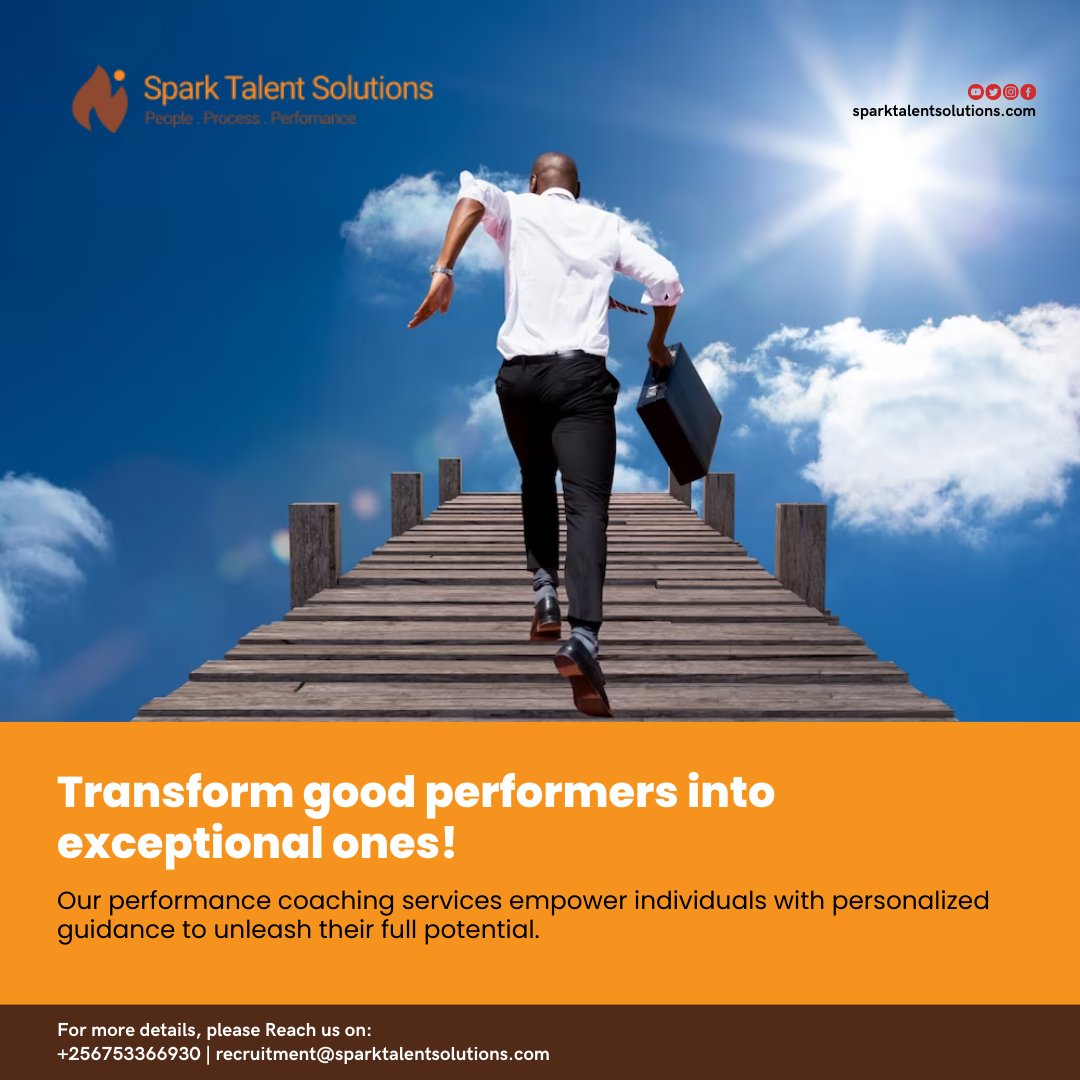 sparkTsolutions's tweet image. Transform good performers into exceptional ones! Our performance coaching services empower individuals with personalized guidance to unleash their full potential. #PerformanceCoaching #HRConsulting #SparkTalentSolutions