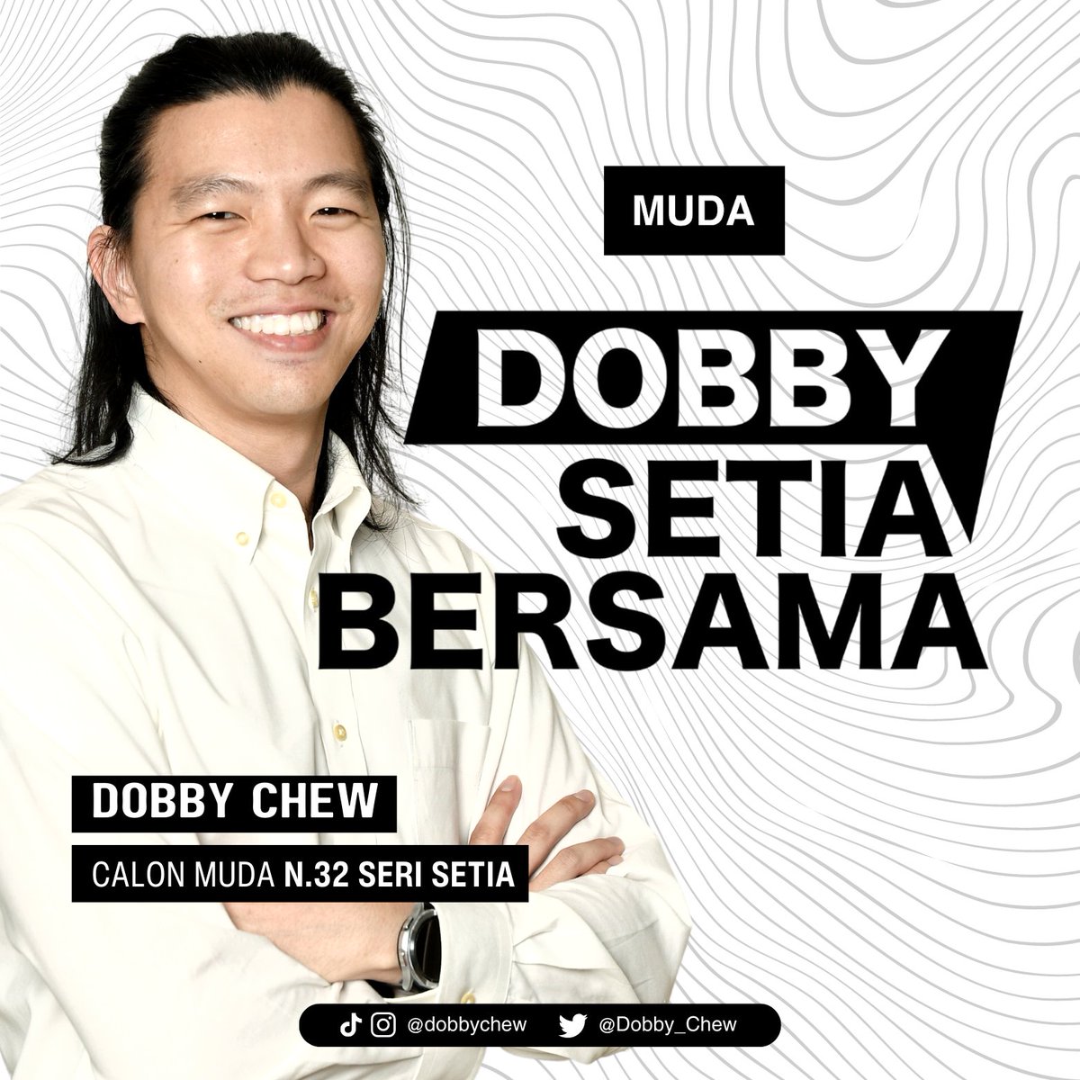 Dobby_Chew's tweet photo. Nama saya Dobby Chew, seorang aktivis hak asasi manusia dan ahli JKEP @partimuda 

Hari ini MUDA telah mengumumkan pencalonan saya untuk DUN N.32 Seri Setia, Selangor.  

#DobbySetiaBersama https://t.co/FknKCPmrao
