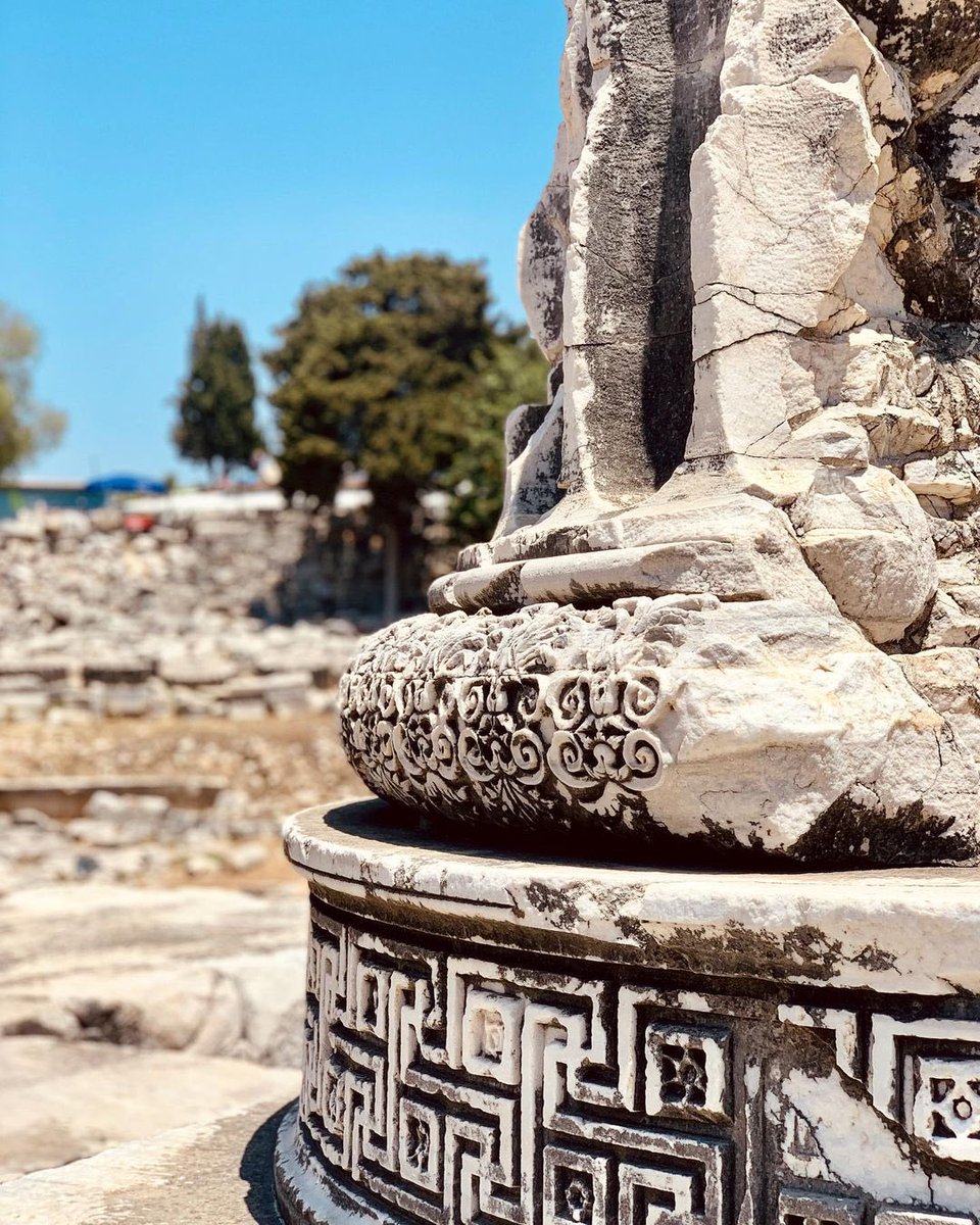 iktm09's tweet photo. Did you pay attention to craftsmanship details while visiting magnificent temple, which was never finished and surrounded by 124 columns?   The #ApolloTemple, which was oracle centre of important cities such as #Ephesus - #Priene in Panionia Union, was sanctuary of #Miletus.
++ https://t.co/eIlqHq4SCn